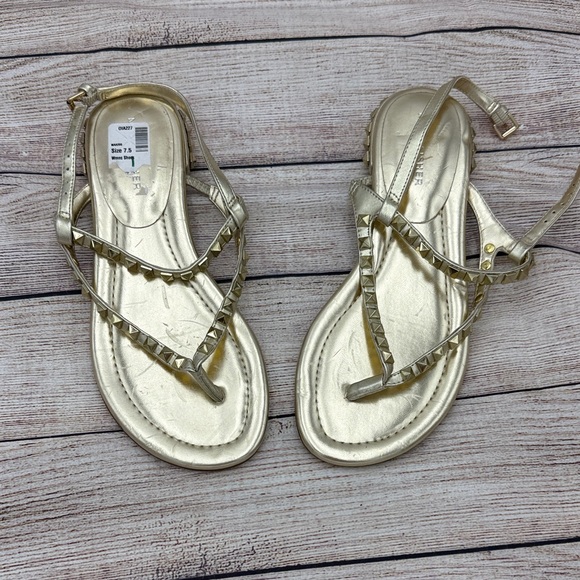 Marc Fisher Shoes - Marc Fisher Metallic Gold Sandals